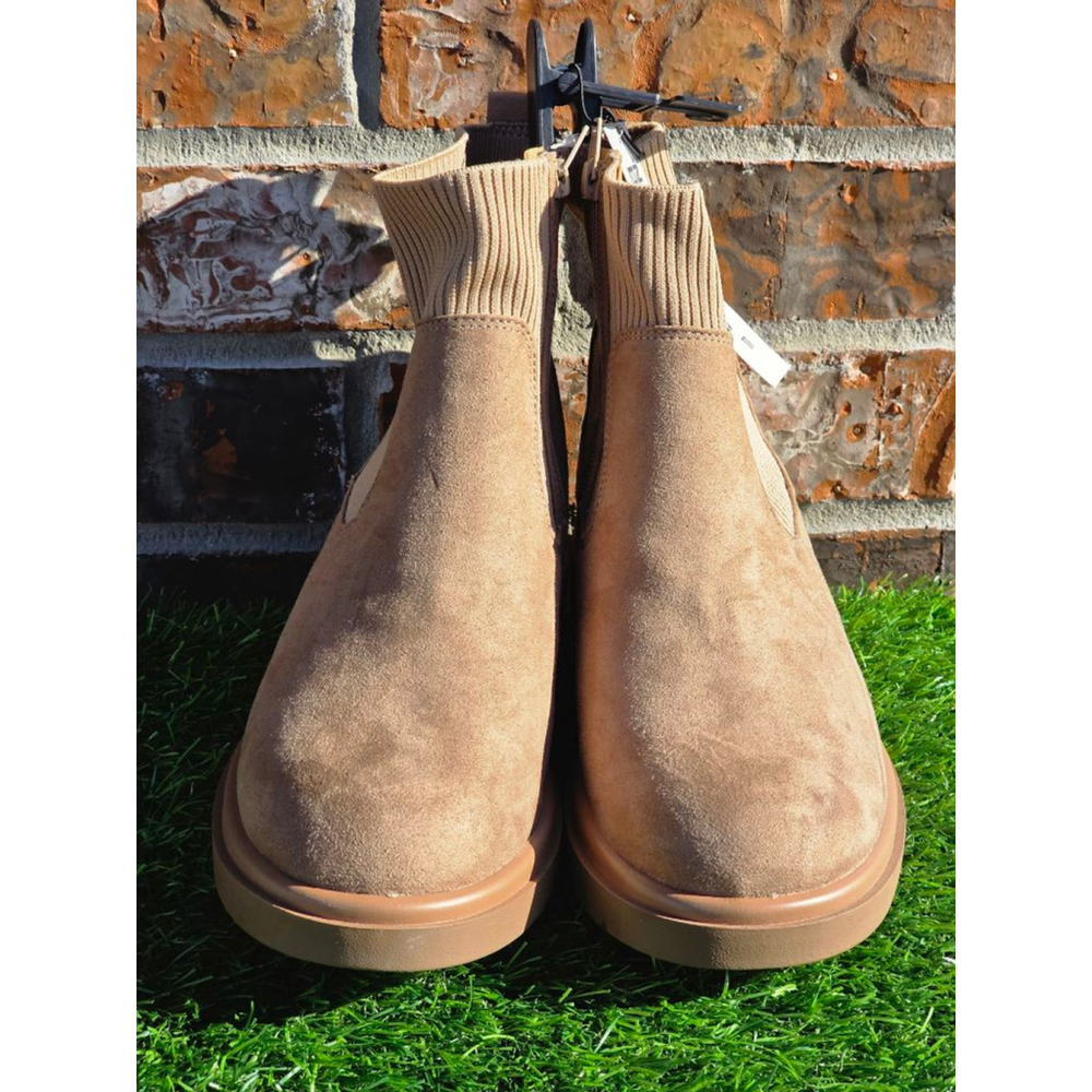 No Boundaries Ankle Boots Women's Size 11 Sand Memory Foam - Picture 2 of 7
